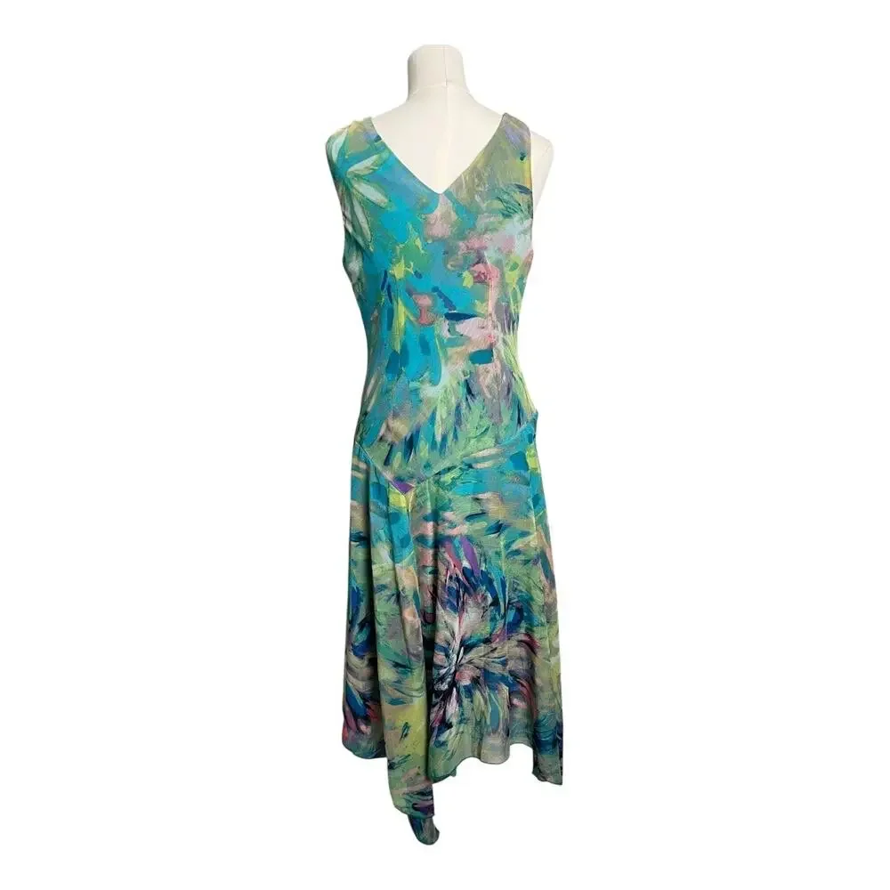 Rabbit Rabbit Rabbit Watercolor Dress Fairy Boho Floral Sunburst 10 - Picture 6 of 8